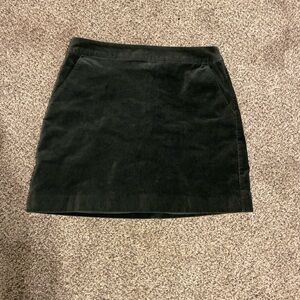 Boden Dark Gray Cord Mini Skirt